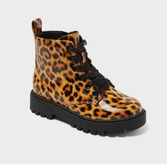 Other - Leopard Print Kids Boots